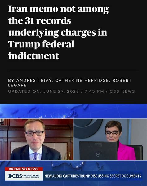 leaked trump charges|Iran memo not among the 31 records underlying charges in。